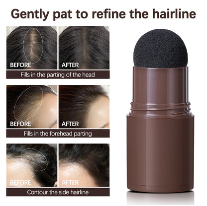 Hairline Shadow Powder Hair Waterproof Hairline Root Cover Up Natural Black Brown Eyebrow Contour Stick Repair Fill in Hair Tool