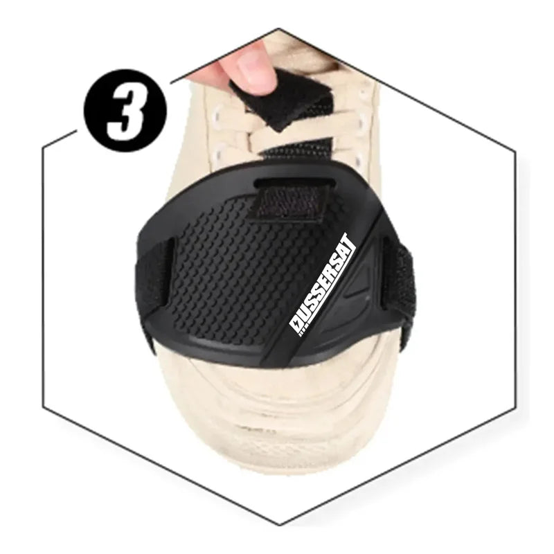 Motorcycle Boot Protection Pad Rubber Boot Protection Cover Adjustable Protection Anti-slip Pad Motorcycle Shoe Protection
