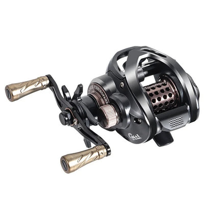Power Fishingfans Baitcasting Fishing Reel Anti Backlash Long Casting Deep Water No Gear Sense Bait Finesse Lure Raft Angling
