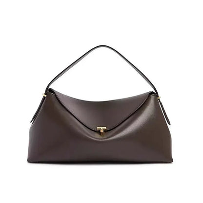 High Quality Messenger Bag 2025 New Large-capacity Fashion Light Luxury Niche Cowhide One-shoulder Commuter Female Bag