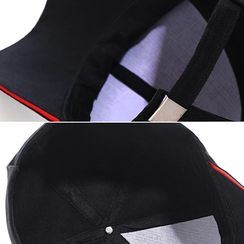Summer Men Baseball Cap Letter Print Sports Sun Hat Cotton Adjustable Long-Brim Snapback Sun Visor Caps Hip Hop Baseball Hat