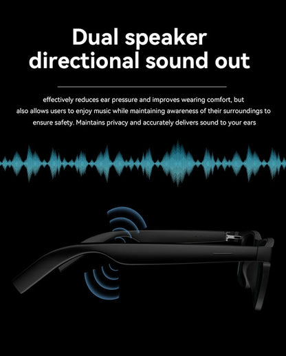 Xiaomi 4K AI Smart Glasses Multifunctional Camera Bluetooth Call Voice Assistant Music Player Translate Photochromic HD Glasses