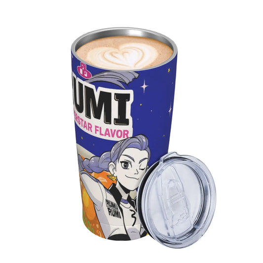 kpop demon hunters ramen rumi Tumbler With Straw  Stainless Steel Tumblers Cup Double Wall Vacuum Insulated for Cold Or Hot 20oz
