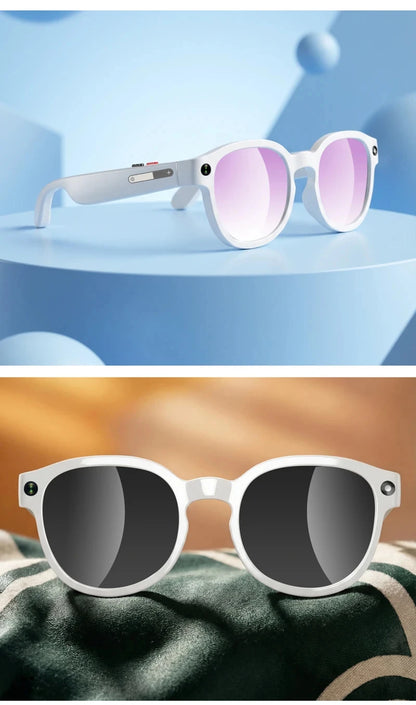Lenovo AI Smart Glasses 8MP HD Camera 8K Shooting Image AI Translation Bluetooth Call Recording Music Smart SunglassesGifts 2026