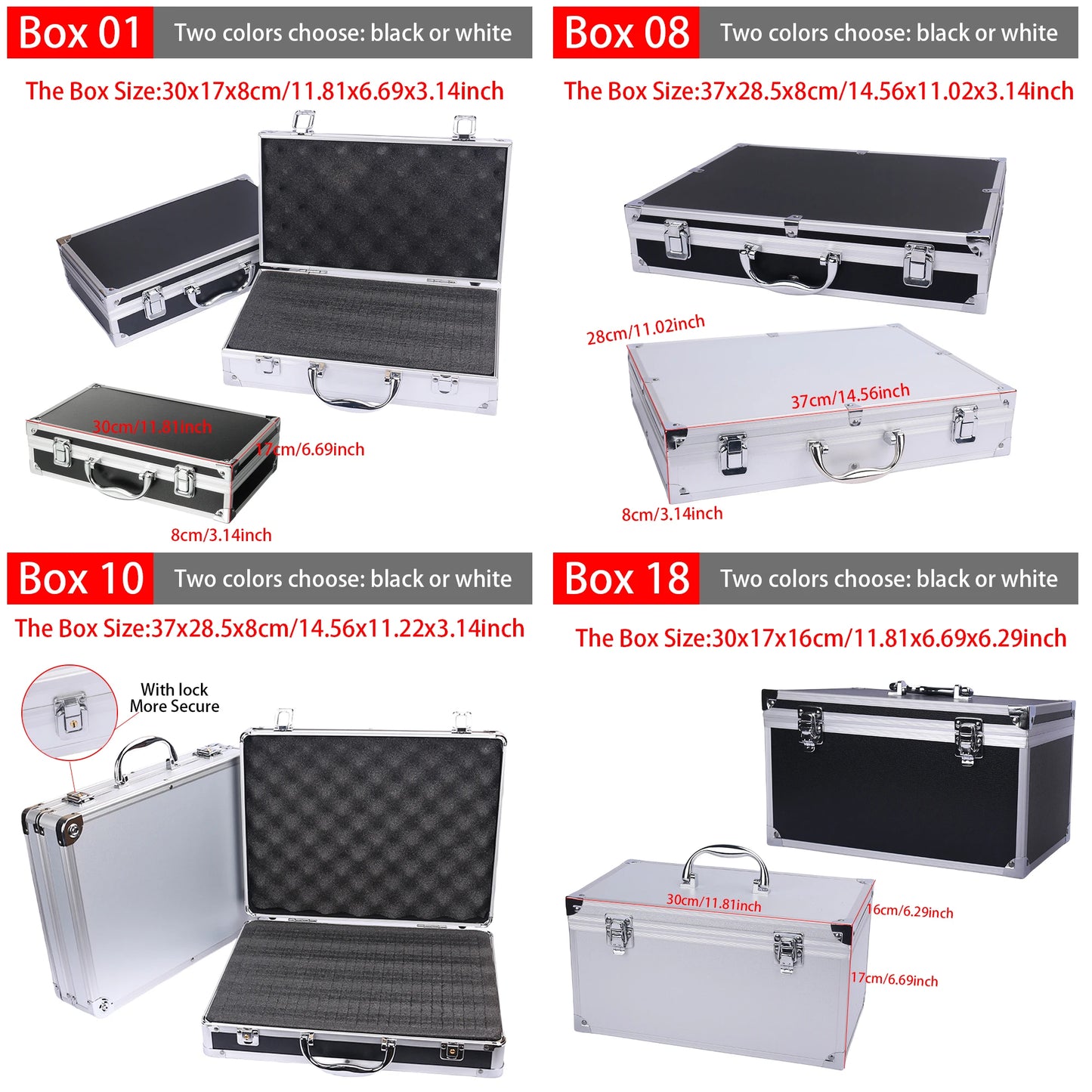 Aluminum alloy Tool Case Outdoor Vehicle Kit Box Portable Safety Equipment instrument Case Suitcase Outdoor Safety Equipment