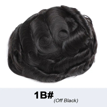 French Lace Wigs for Men Bleach Knots Lace Front Toupee Man Wig Full Lace Male Hair Prosthesis Natural Human Hair Lace Men's Wig