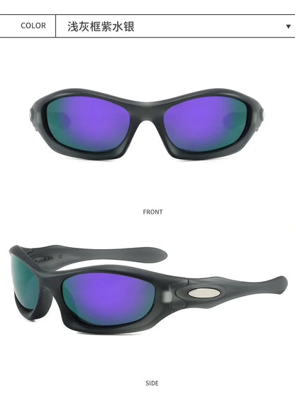 Retro Oval Round Frame Sunglasses 2026 New Outdoor Cycling Driving Sun Glasses Vintage Style UV400 Protection Unisex