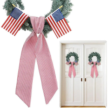 Patriotic Wreath Sashes with American Flags for 250th Anniversary July 4th Celebrations
