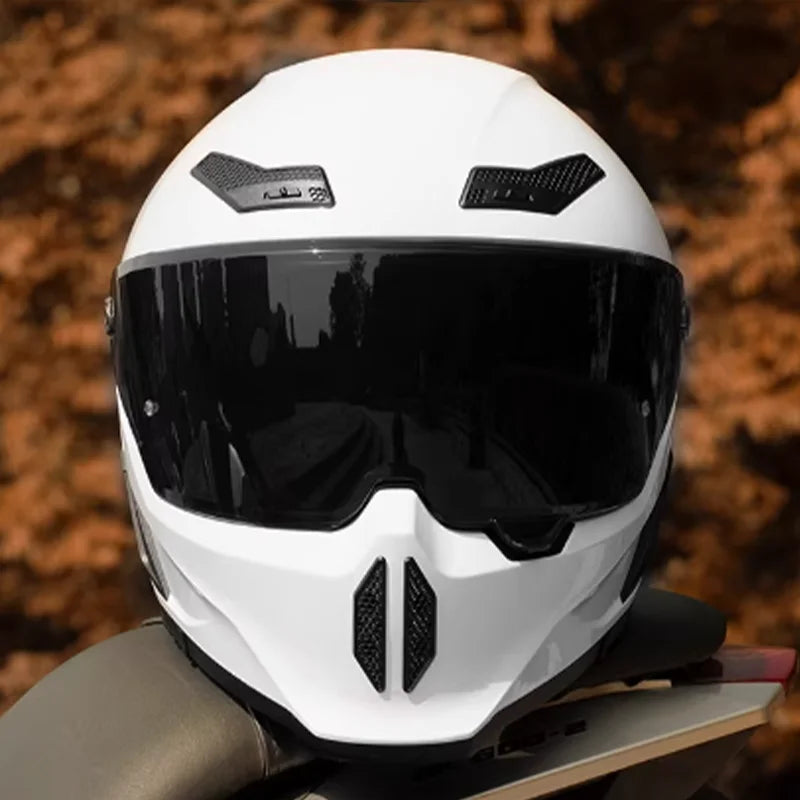 Motorcycle Helmet All-Season Universal Retro Men's Bike Racing Street Bike Riding Running Motorcycle Riding Safety Helmets