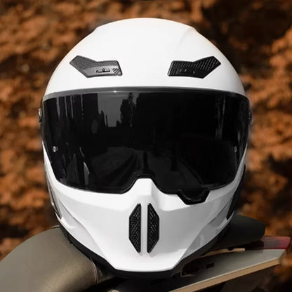 Motorcycle Helmet All-Season Universal Retro Men's Bike Racing Street Bike Riding Running Motorcycle Riding Safety Helmets