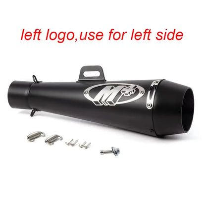 51MM Motorcycle Exhaust Pipe Escape GP Moto Pot Muffler Slip on For Scooter Motocross Dirt Bike Moto 300cc 600cc 1000cc