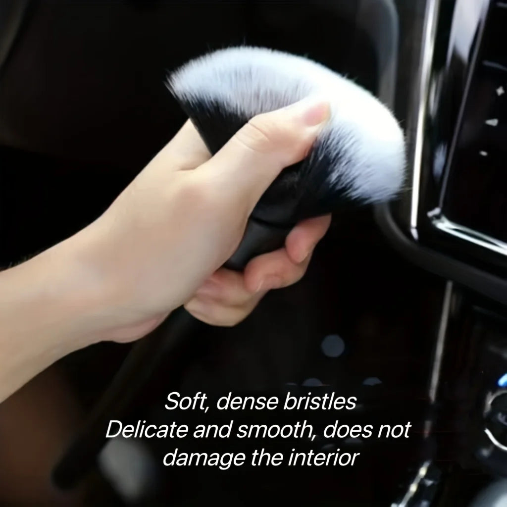 1pcs Car Interior Detailing Brush Soft Bristle Cleaning Brush Motorcycle CarCleaning Tool Auto Detail Dash Duster Brush