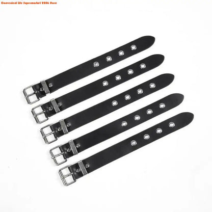 E06E Cool Punk Bracelets Men Women Retro Bracelet Adjustable Wrist Belt Buckle Styles Cuff Bangle Bracelet for Party Club Daily