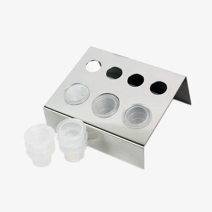 7/8/21Holes Tattoo Ink Cup Holder Stand Tattoo Tool Pigment Black Container Makeup Accessories for Body Art Supplies