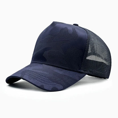 Summer Quick Drying Deeper Baseball Caps for men  Camouflage Big Size Mesh Breathable Dad Hat  Plus Size 65cm  Snapback Caps