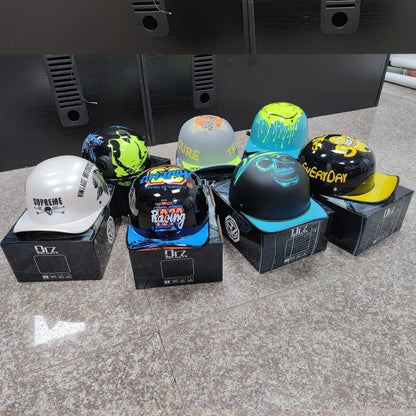 Baseball Cap Motorcycle Helmet Street Touring Half Helmet For Bike Cruiser Chopper Moped Scooter DOT Approved Moto Helmet