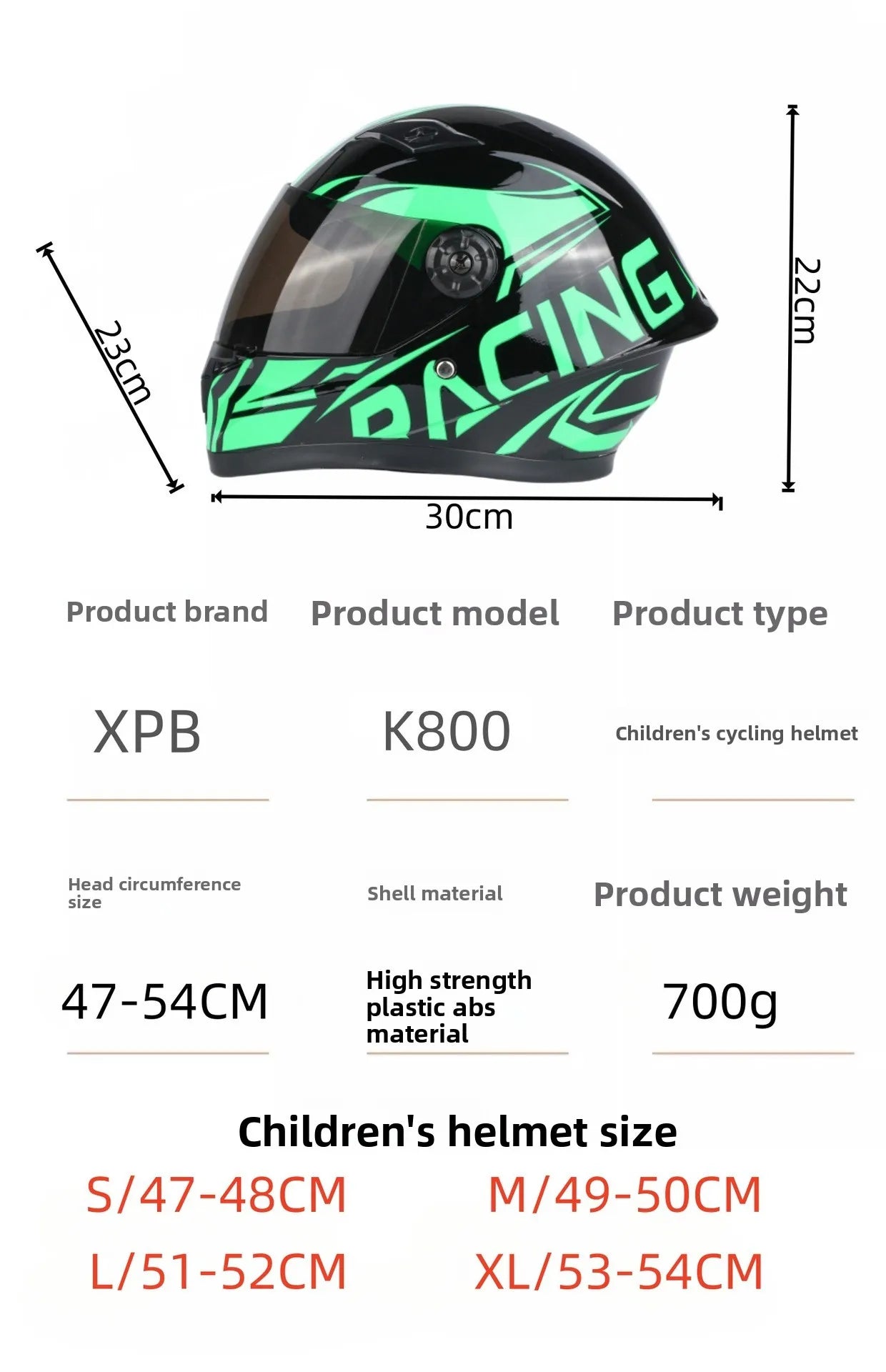 New Cute Children Helmet Safety Kid Full Face For 4 Season Outdoor Sports Riding Adjustable Head Bicycle Motorcycle Kids helmet