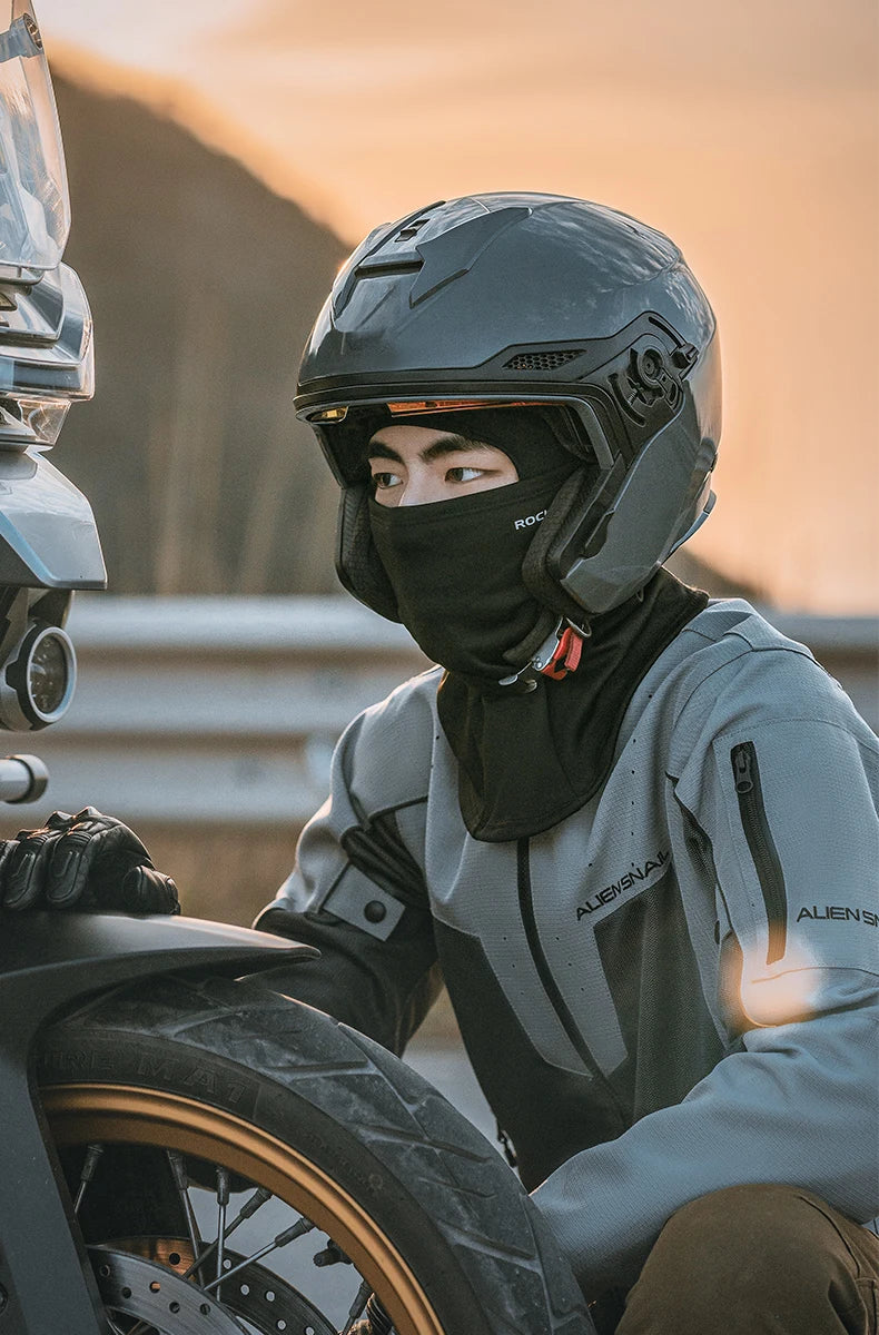 ROCKBROS Summer Ice Silk Cycling Mask Caps Outdoor Sun Protection Sports Motorcycle Cool Full Face Bicycle Mask Bike Scarf Mask