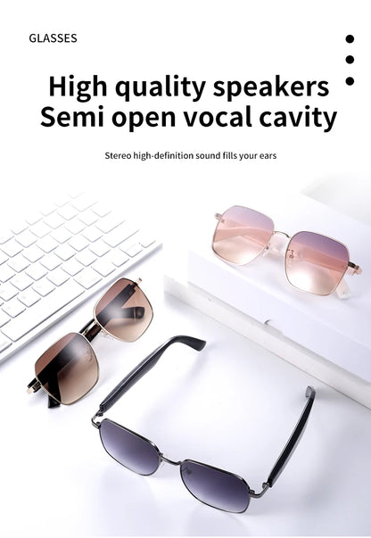 MZ02 Smart Glasses with Speaker Bluetooth Wireless Audio Touch Hands-Free Calling Stereo Music Headphones Smart Sunglasses
