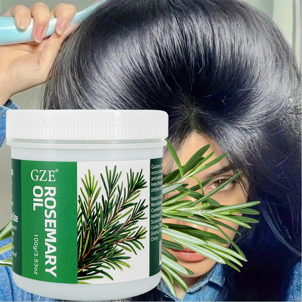 GZE 100% Pure Organic Rosemary Oil Long Lasting Lightweight Hair Essential Oil Moisturizing For Hair Strengthens And Scalp