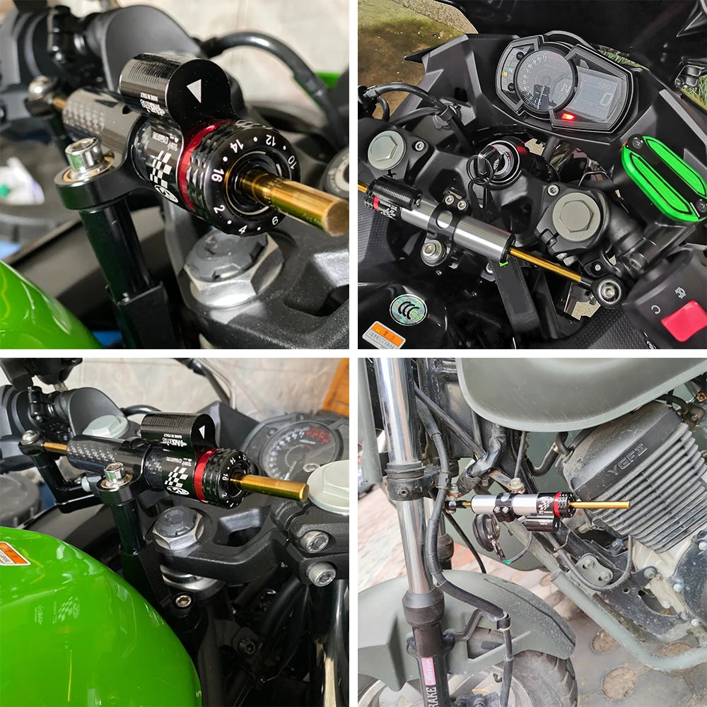 250mm Adjustable Damper Steering Stabilize Motorcycles For YAMAHA MT09 MT07 YZF R1 R6 Z300 Z250 Ninja 300R FZ1 XJR1300 Dirt Bike