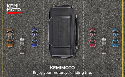 Motorcycle Travel Luggage Rack Tail Bags 40L-50L Expandable Collapsible Trunk Bag for Touring Road King Street Glide Road Glide