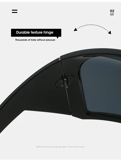 Oversized Sunglasses Men Wrap Anti Wind Personal Large Shades Futuristic Fashion Future Shield Uv400 Cycling Motorcycle