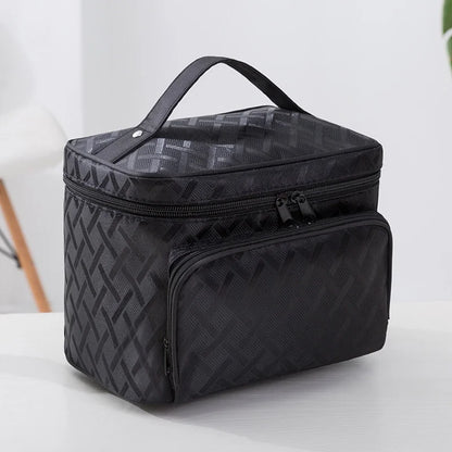 New Large Capacity Flower Cosmetic Bag Zipper Cosmetic Box Storage Organizers Travel Toiletry Makeup Bag SZL8061