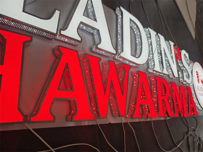 Custom Made Front Lit & Side Lit LED Channel Letters Signs Perforated Shop Signs Exterior Use