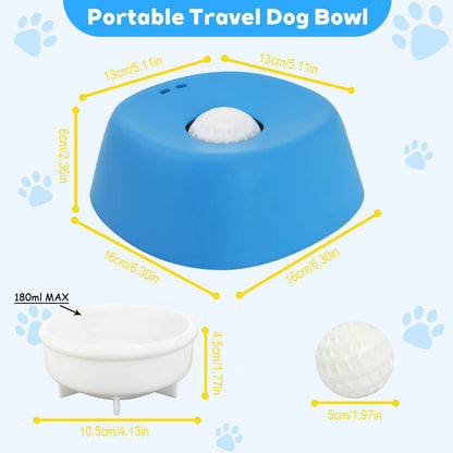 Dog Liquid Lick Bowl with Slow Feeder Design with Silicone Anti Slip Bowl Detachable Easy Cleaning for Wet Food and Bone Broth