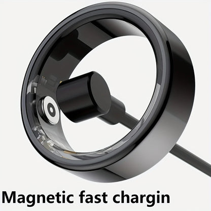 Smart Ring Wireless Function Step Counting Sports Mode Stainless Steel Material Novelty Ring Fashion Men's and Women's Ring