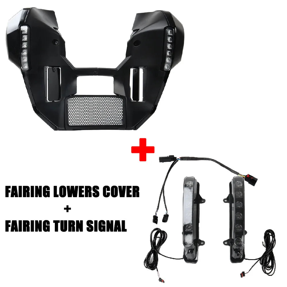 Motorcycle Fairing Undercover Turn Signal LED Daytime Running Light Integrated Design For Touring CVO Street Road Glide 23up