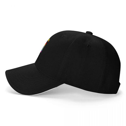 I AM A GAY FURRY PRIDE RAINBOW DRAGON DESIGN BASEBALL CAP BLACK ADJUSTABLE FIT UNISEX HAT LGBTQ+ FAN APPAREL