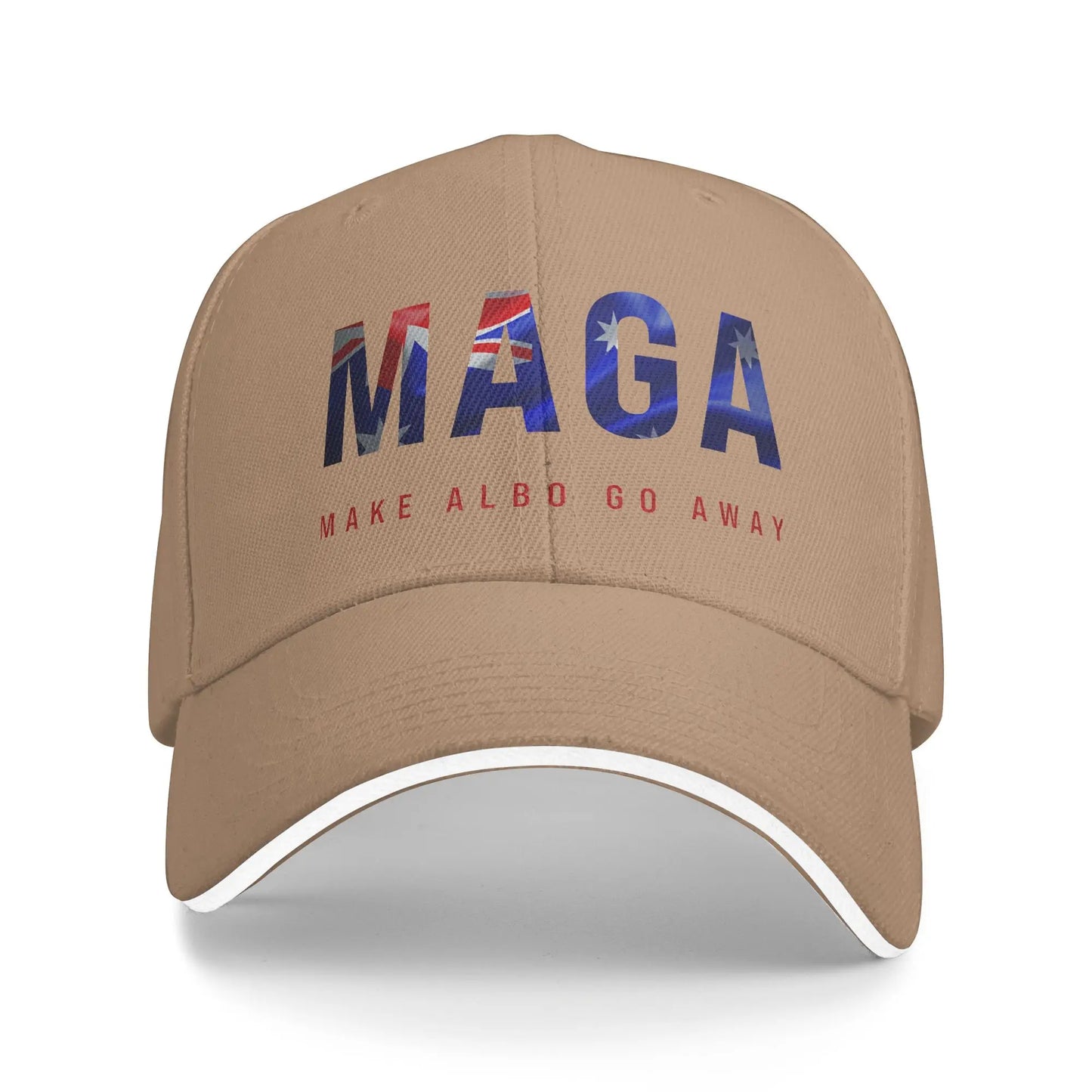 Make Albo Go Away MAGA Sandwich Cap Unisex Outdoor,Baseball Caps Australia Saying Adjustable Sun Caps All seasons Hat