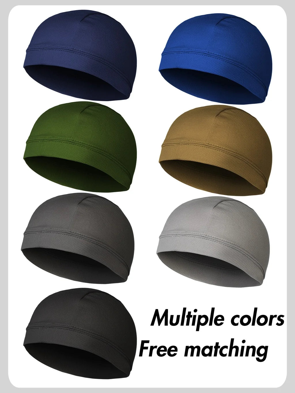 Musion Mesh Helmet Liner Absorb Sweat Absorb Sweat Quick-Drying Running Sport  Cap for Biker