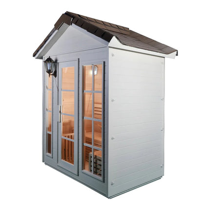 Fast Delivery Garden Solid Wood Outdoor Traditional Steam Sauna