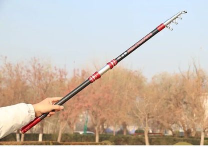 2.1-4.5M Carbon Fishing Rod 50kg above Superhard Long Distance Throwing shot Rod Telescopic Sea Boat High Quality Fishing Gear