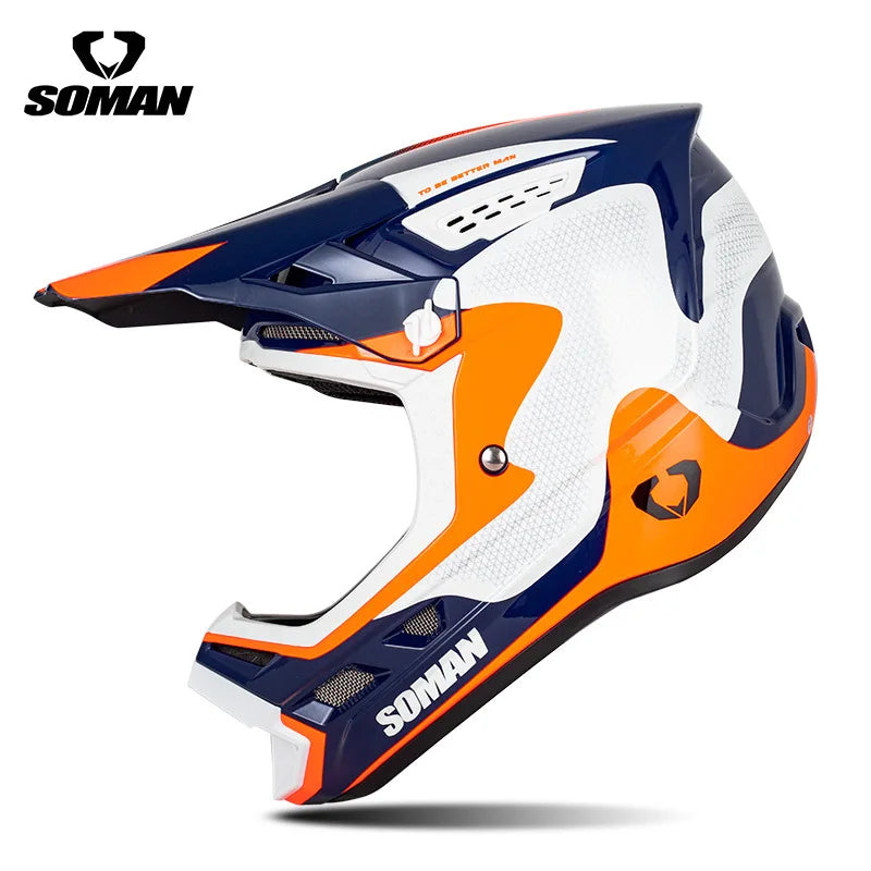 2025 SOMAN Professional Racing Motocross Helmet Off Road Helmet Motorcycle Cartoon Childrenr ATV Motorcycle MTB Helmet
