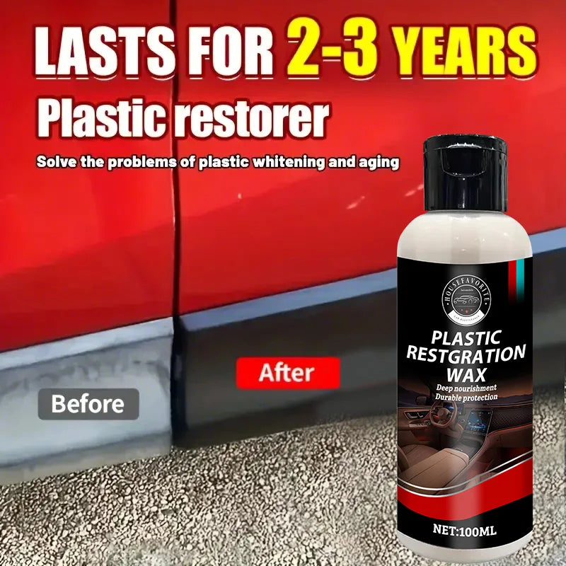 Car Plastic Restorer Back To Black Gloss Plastic Renovator Longlasting Coating Leather Restore Auto Polish Cleaning Products