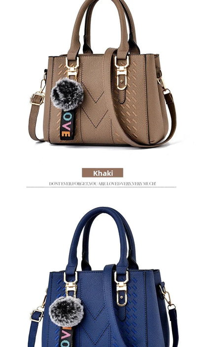 Fashionable Embroidered Large Capacity Women's Handbag Hot Sale Of The Season New Korean Style Handbag Shoulder Bag Tassel Penda