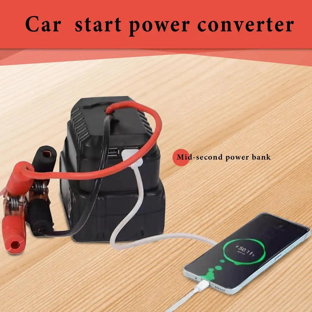 Portable Car Battery Jump Starter Jump Box Lithium Battery Converter - Compact Power Pack for Emergency Vehicle Starting