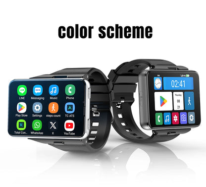 Factory S999 4G Smart Watch Android 11 OS MTK6761 Quad Core 4GB 64GB 2.88" HD Large Screen Smartwatch 2.0MP+8.0MP Dual Camera