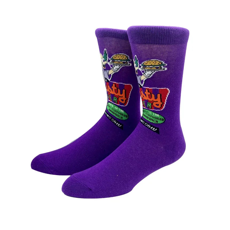 2023 New Anime Marvel Men Socks Long Sock Men‘s Knee-High Couples cosplay Sock Personality Hip Hop Harajuku Funny Sock for Women