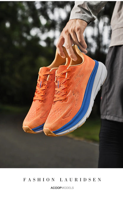 Men's Running Shoes Luxury shoes Couple Outdoor Sneakers Cushioning Breathable Mesh Off-road Trainer Shoes Race Non-Slip Fashion