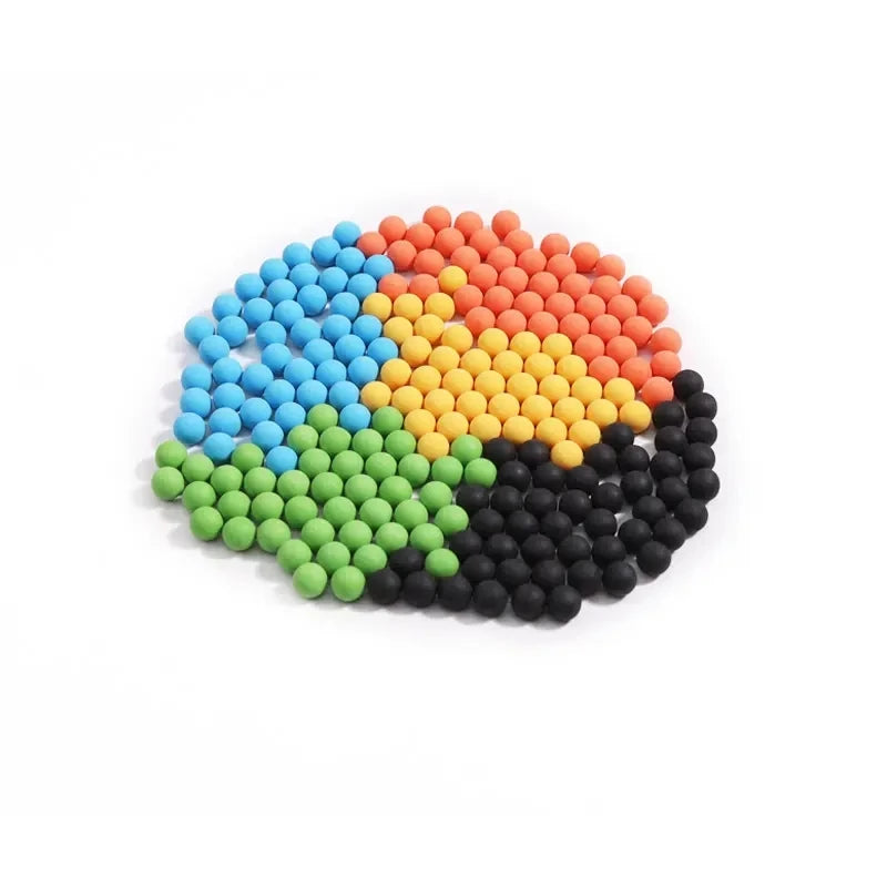. 50 Cal Paintball 200 Balls New Reusable Training Soft Nylon Balls for Paintball Guns Nylon Ball (Only Ball)