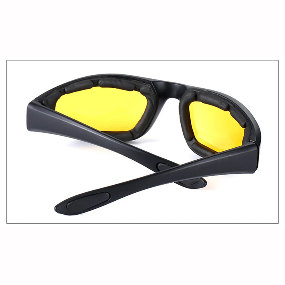 Outdoor UV Protection Goggles Padded Goggles Anti-UV Unisex Sports Sunglasses Eyewear Motorcycle Riding Glasses for Adventurers