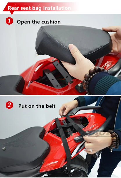 Motocentric Waterproof Motorcycle Tail Bag Multifunction Motorcycle Rear Seat Bag High Capacity Motorcycle Bag Rider Backpack