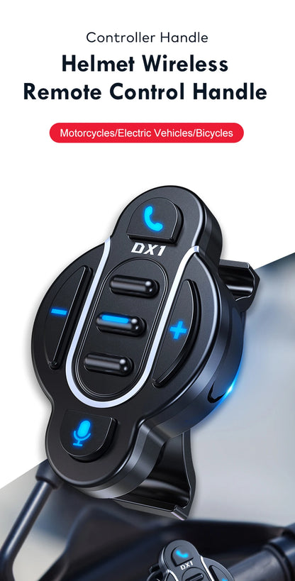 New Smart Wireless Remote Control Bluetooth 5.4 Media Controller Waterproof for Helmet Earphone Motorcycle Bike Handlebar