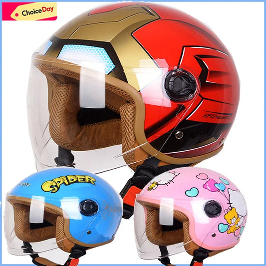 Safety Protection Kids Child Scooter Helmets Cartoon bike Motorcycle bicycle Motocross 3-12Years Old Children's girls Helmets