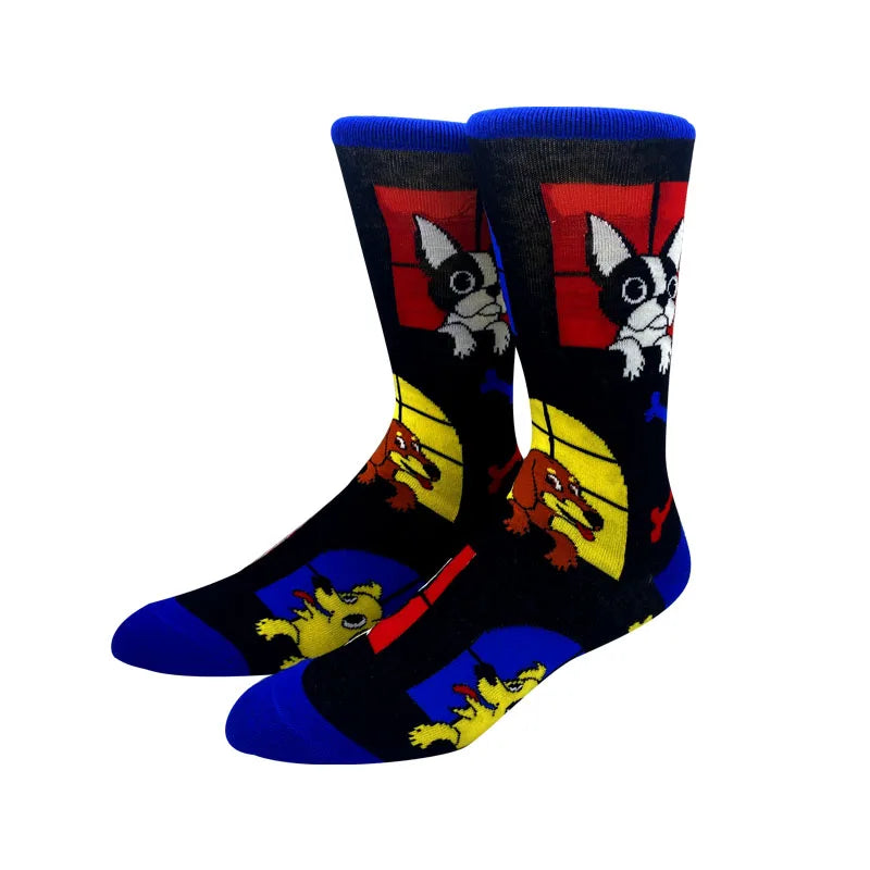 2023 New Anime Women Men Socks Long Socks Men‘s Knee-High Cosplay Sock Adult Personality Hip Hop Harajuku Long Funny Socks 36-45